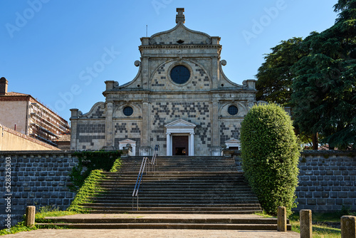 Entrance to the historic church of the Abbazia di Praglia convent photo