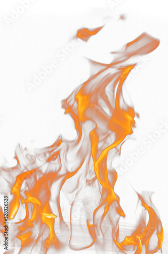 Fotografie, Tablou Tranparent PNG of Dramatic Fire Flames.