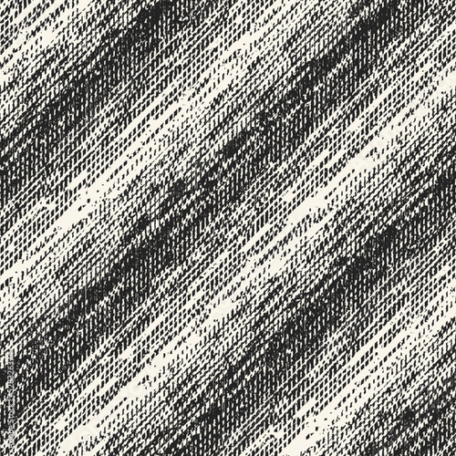 Monochrome Irregularly Knitted Textured Diagonal Striped Pattern