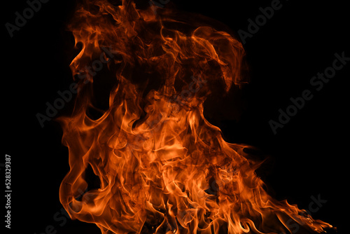 Fire flame texture for banner background. Burn abstract lights. Burning big flame. Blaze flames overlay background.