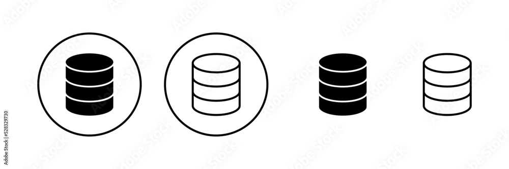 Database icon vector. database sign and symbol Database icon vector. database sign and symbol