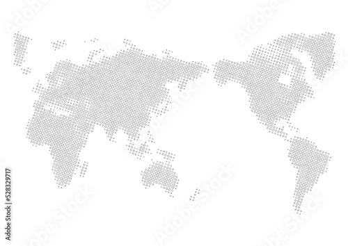 世界地図（モザイク風）