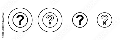 Question icon vector. question mark sign and symbol