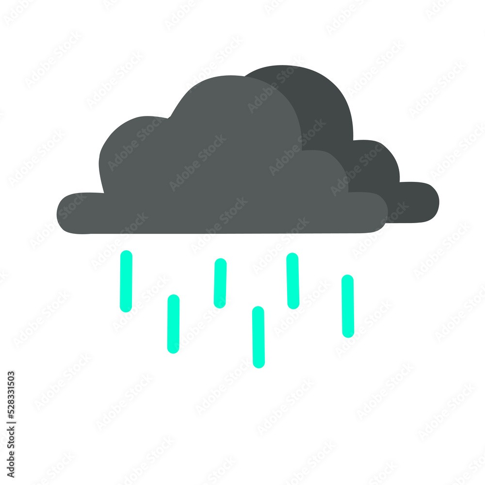 neon rain dark cloud vector illustration neon rain dark cloud vector illustration