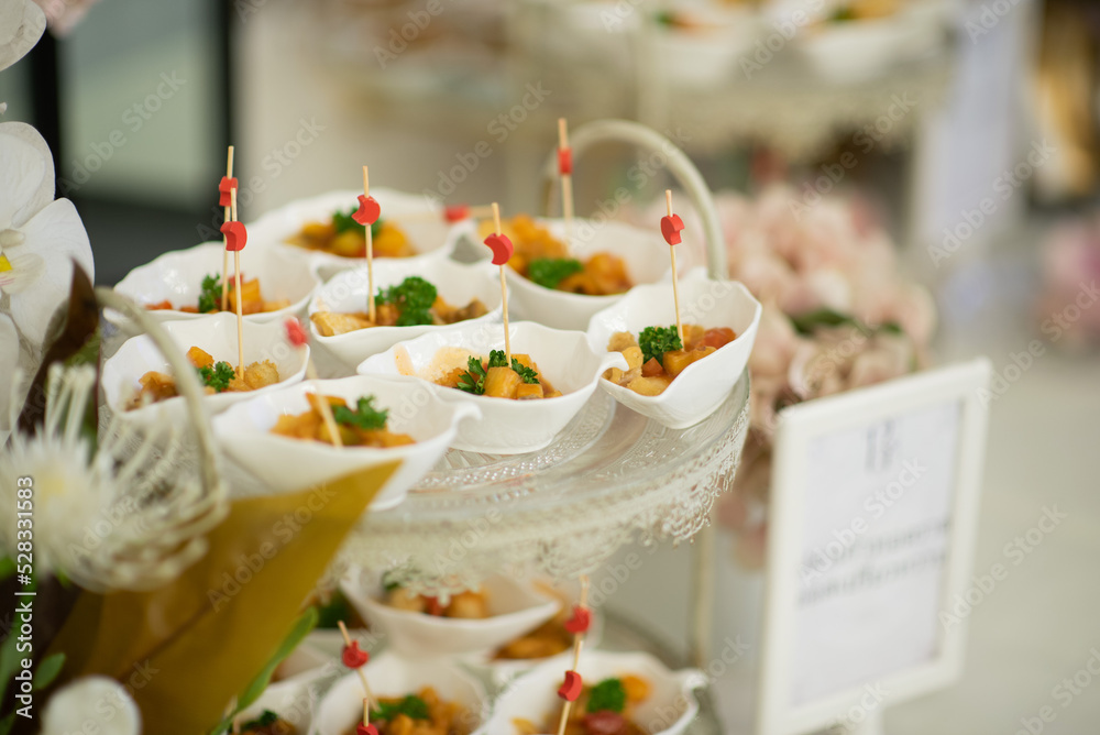 catering food, dessert and sweet, mini canapes, snacks and appetizers, food for the event, sweetmeat