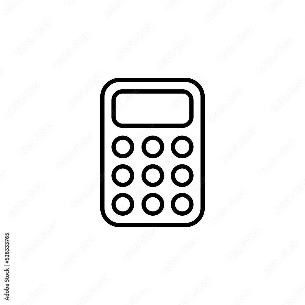 Calculator icon vector for web and mobile app. Accounting calculator sign and symbol. Calculator icon vector for web and mobile app. Accounting calculator sign and symbol.