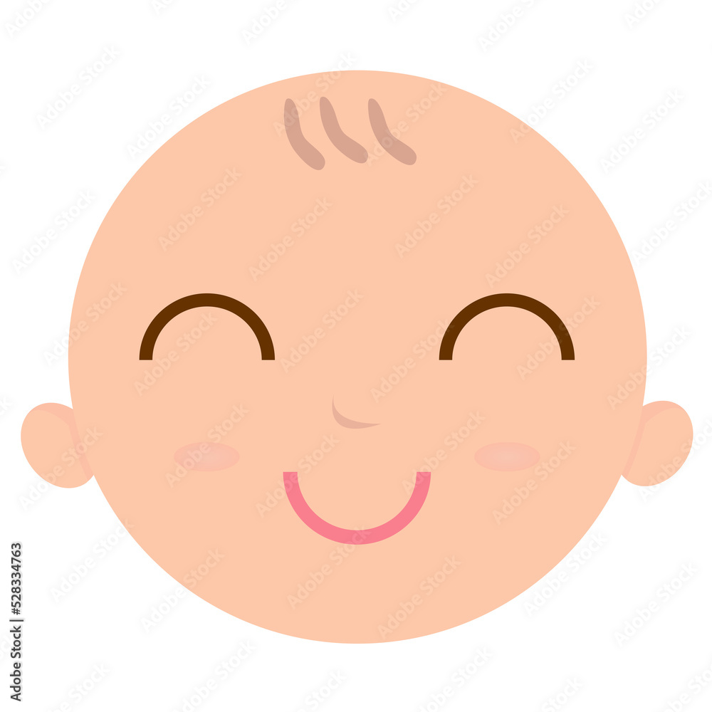 cute baby emoticons, Adorable baby emotions flat modern style, cartoon