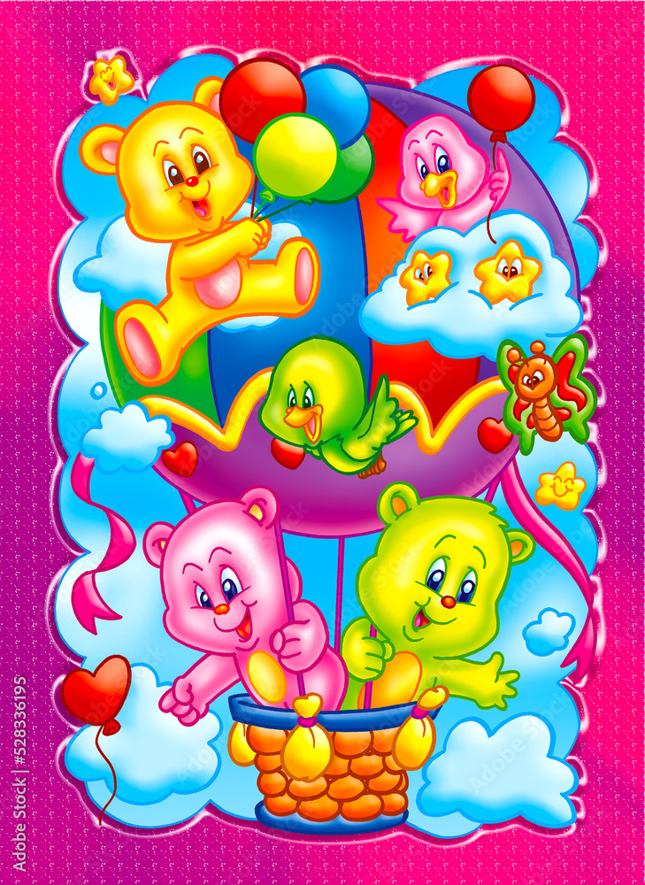 Fototapeta premium CUTE AND PLAYFUL BEAR