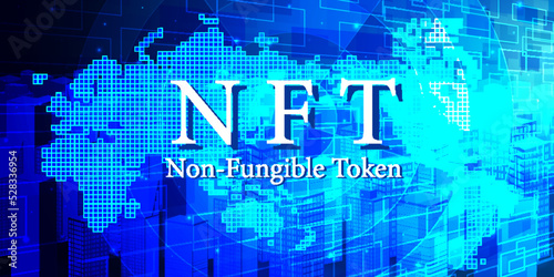 nft  世界　ネットワーク　背景