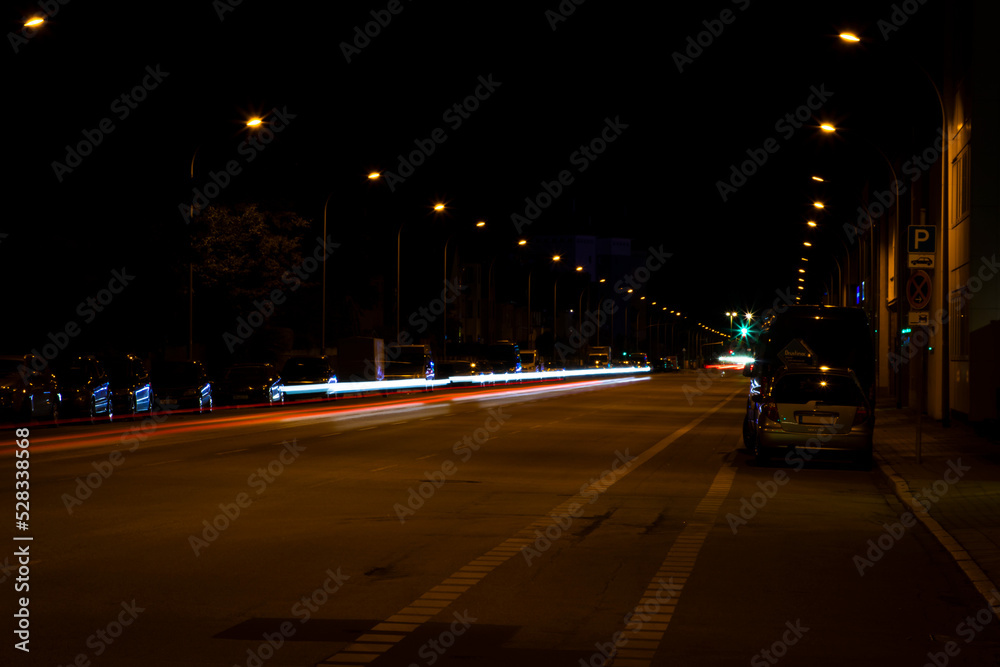 night traffic in the city night traffic in the city