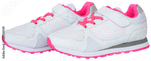 Pair of pink sport shoes