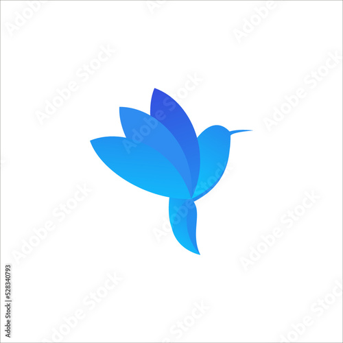 Hummingbird Logo - Colorful Bird Logo Art Design.Vector illustration