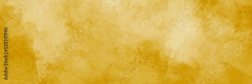 Vintage Grunge yellow plaster Wall Texture. Abstract Painted Wall Surface. Wide Angle Rough Background With Copy Space For design