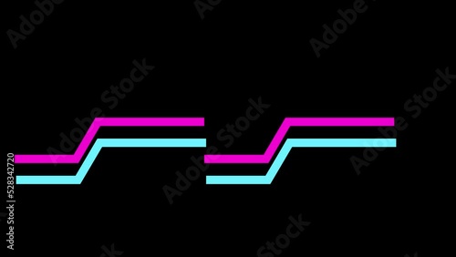 pink and Neon colour line motion,background with arrows