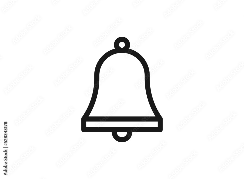 Bell icon vector, Alarm, service hand bell sign Isolated on white background. Trendy Flat style for graphic design. Bell icon vector, Alarm, service hand bell sign Isolated on white background. Trendy Flat style for graphic design.