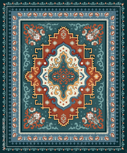 Ethnic carpet print