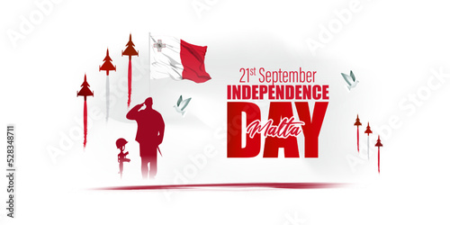 vector illustration for Malta independence day