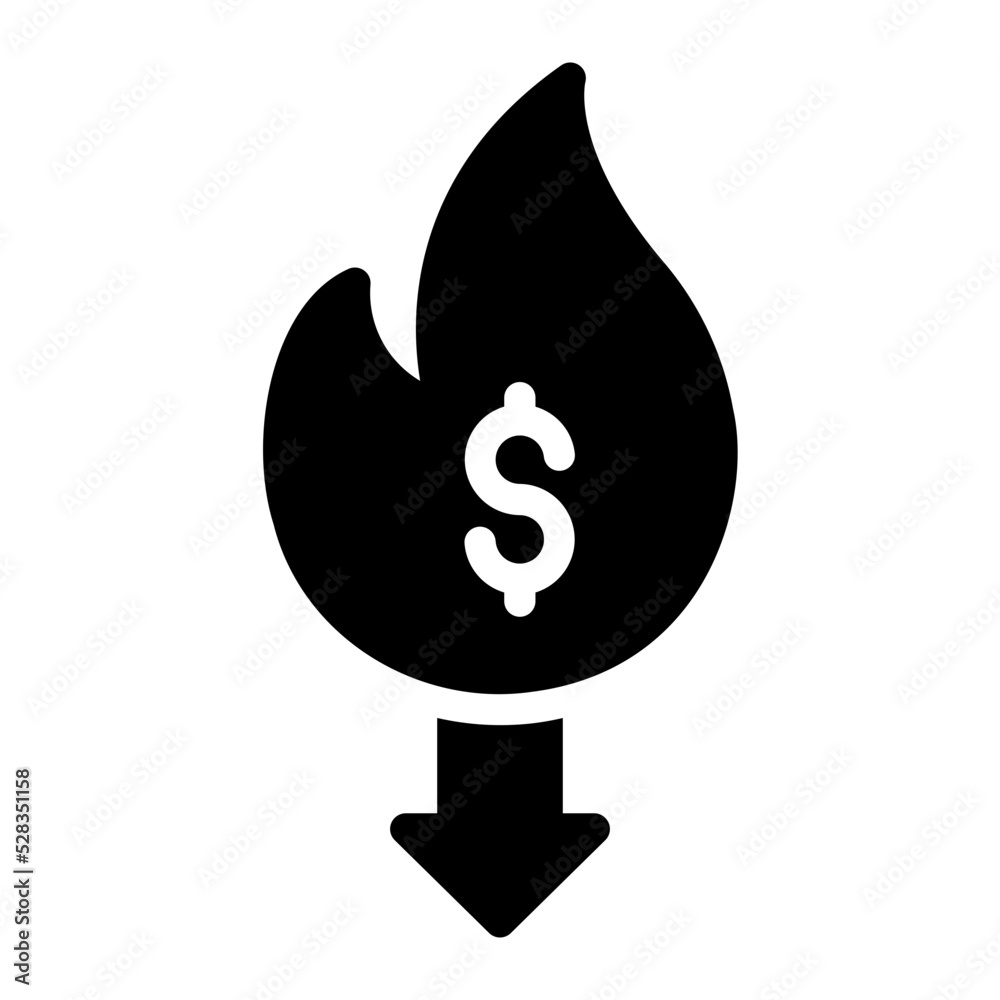 deflation icon deflation icon