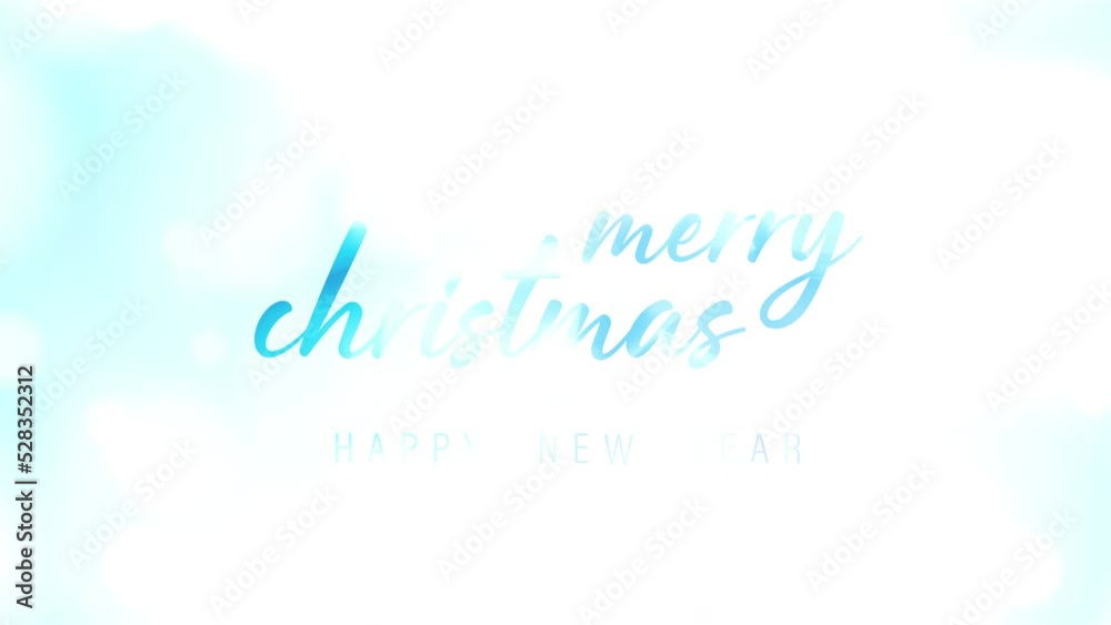 Merry Christmas And Happy New Year Blue Bokeh Cinametic Title animation background Merry Christmas And Happy New Year Blue Bokeh Cinametic Title animation background