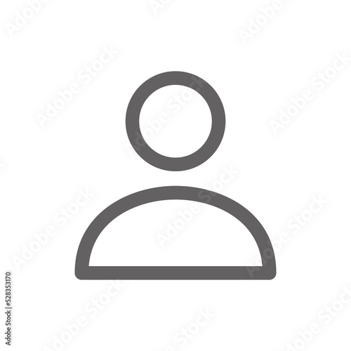 User icon. perfect for web design or user interface applications. Simple vector illustration.