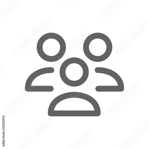 User group icon. perfect for web design or user interface applications. Simple vector illustration.