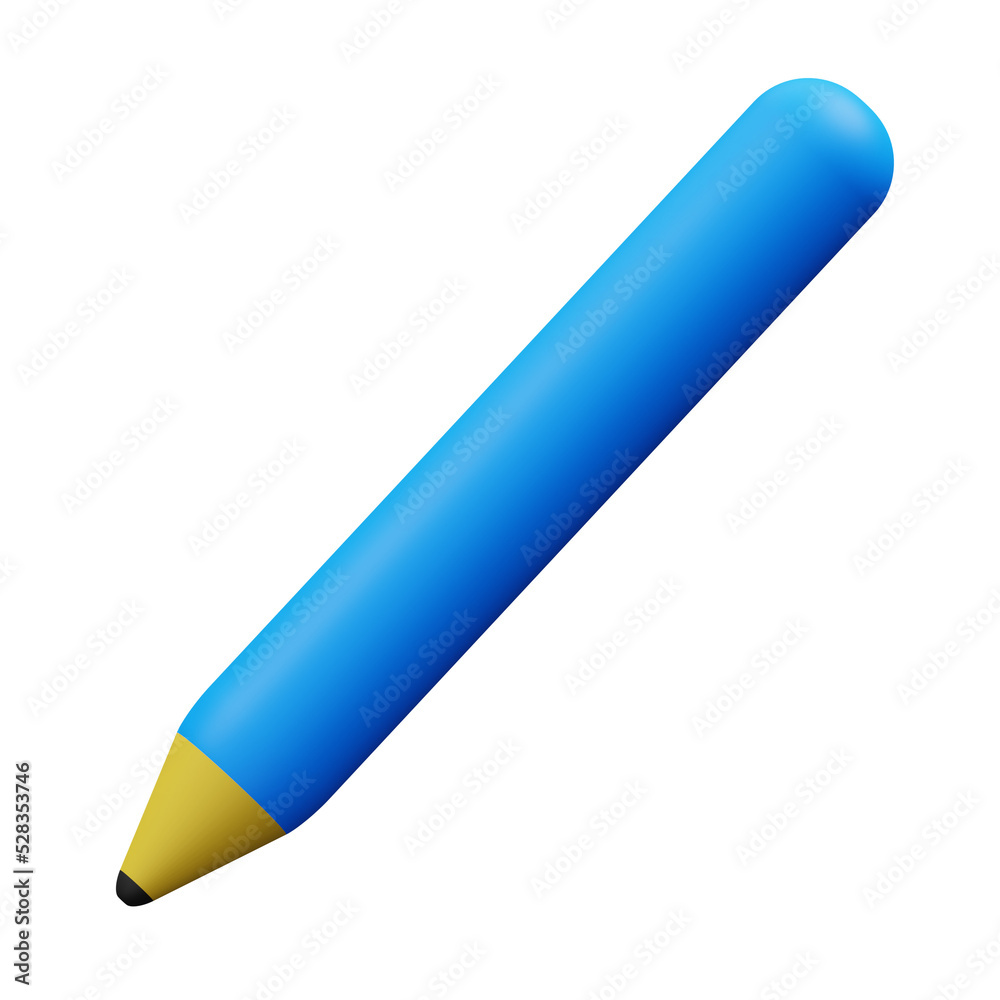 Pencil School Supply 3D Icon Pencil School Supply 3D Icon