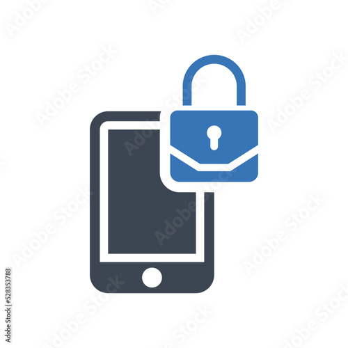 Mobile lock icon