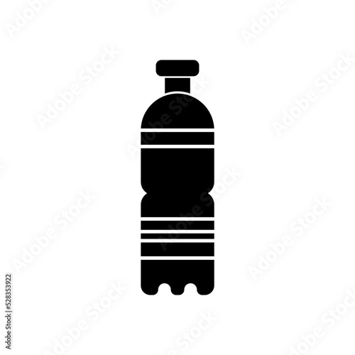 Graphic flat bottle icon for your design and website