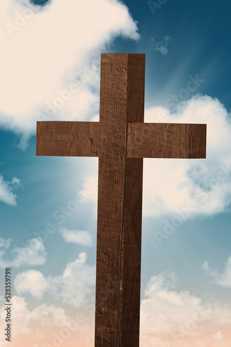 Cross against sky © vectorfusionart