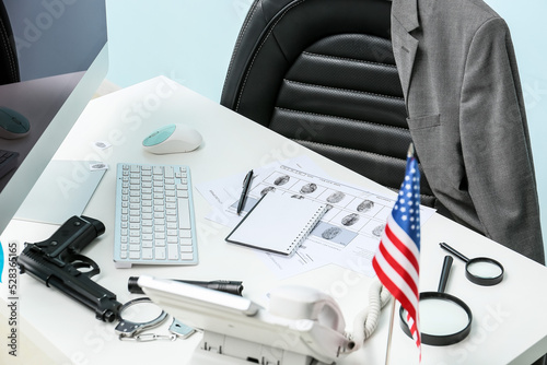 Modern workplace of FBI age...