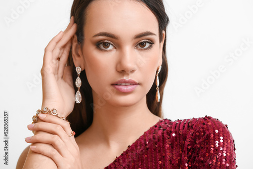 Beautiful young woman with ...