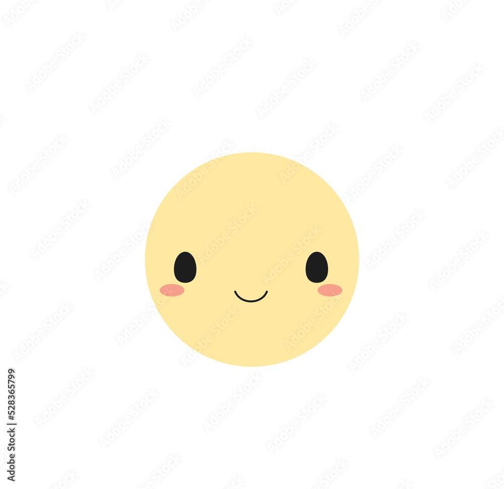 Cute white flower icon. Flat design illustration. Cute white flower icon. Flat design illustration.