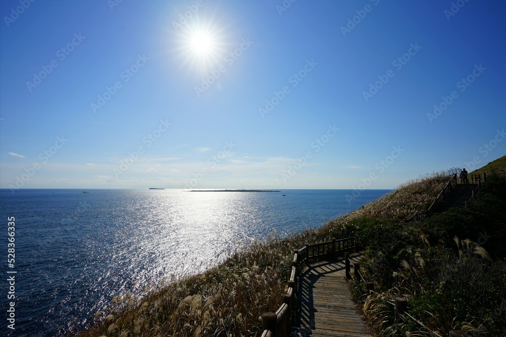 fine seaside walkway