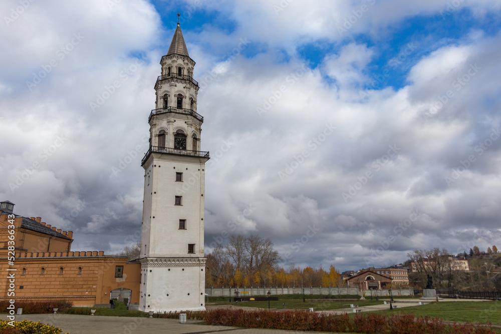 Leaning tower of Nevyansk, Nevyansk city, Sverdlovsk oblast, Russia