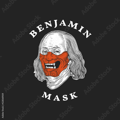 Benjamin Franklin Mask Logo