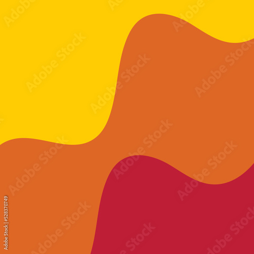 abstract orange red background with wave lines