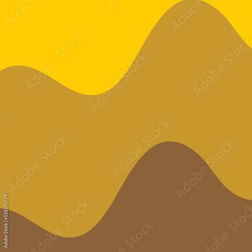 illustration of an background yellow wave