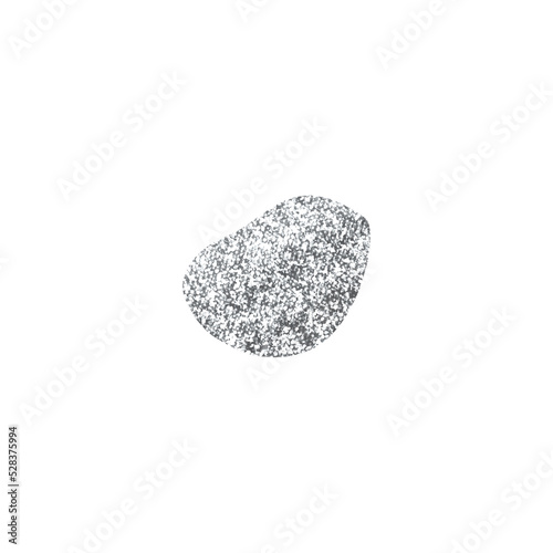 Silver Glitter Blob