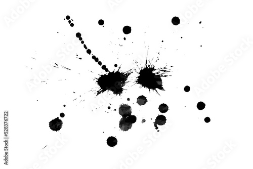 Grunge boots, splatter. Paint splash.