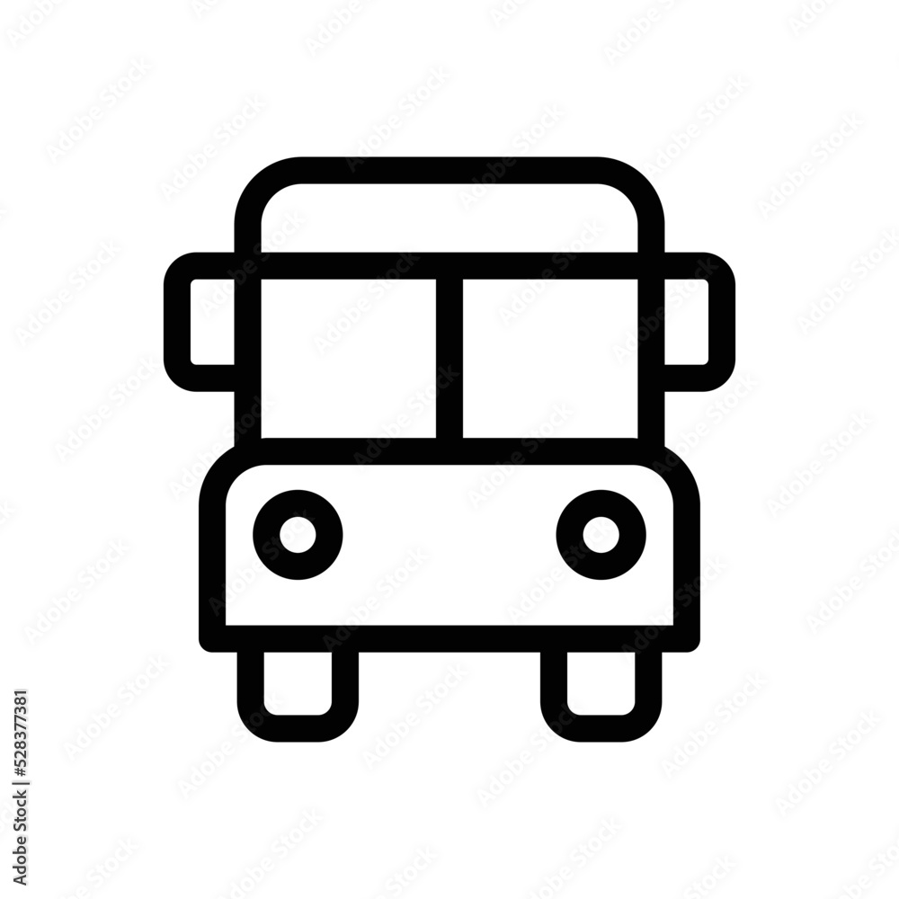 Bus line icon vector graphic illustration Bus line icon vector graphic illustration