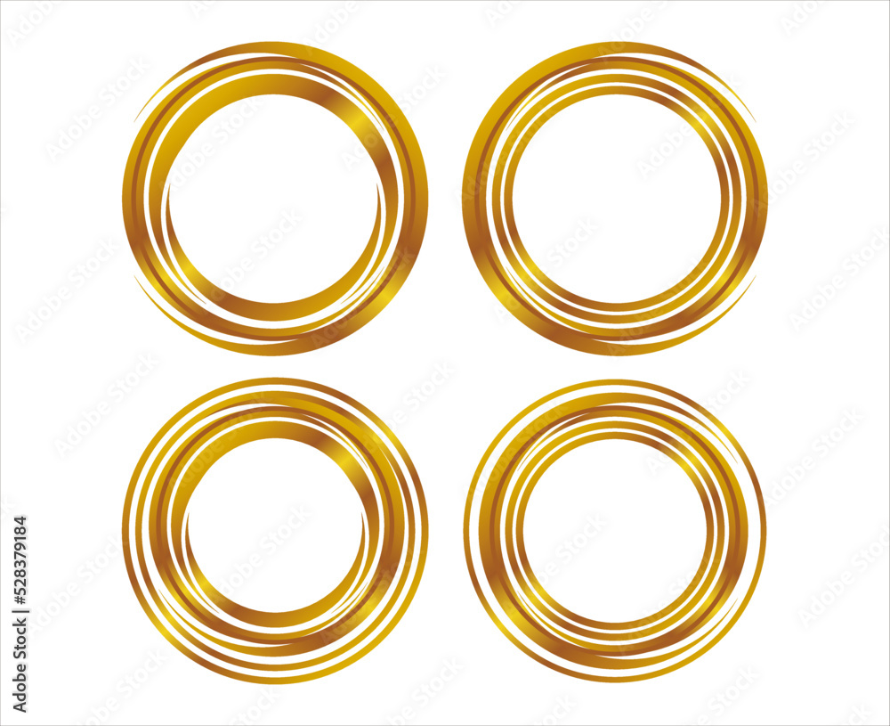 custom made wallpaper toronto digitalGold abstract circle symbol icon