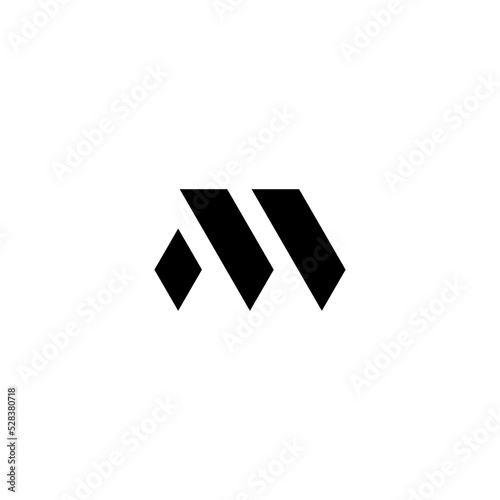 Letter M logo template. Unique modern creative elegant logotype. Vector design