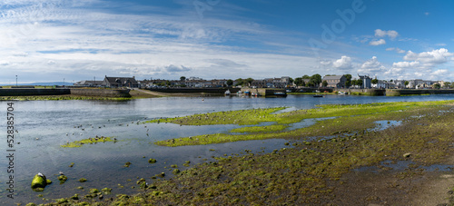 panorama view of the River Corrib estuary and downtown Galway