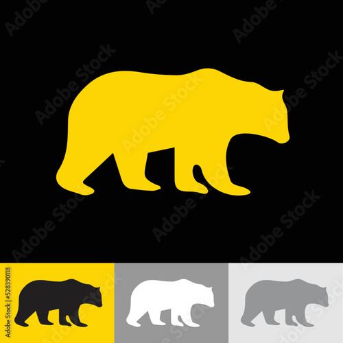 silhouette of a bear