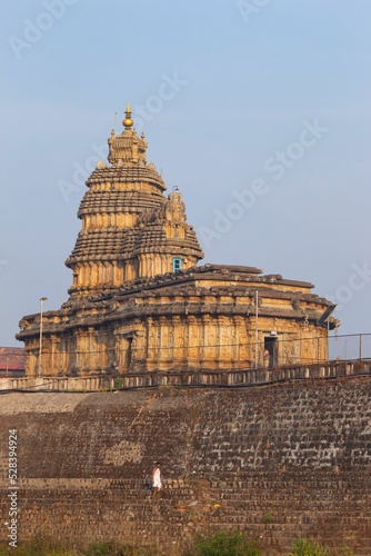 Beautiful View of Sri Vidya Shankara Temple, Sringeri, Karnataka, India photo