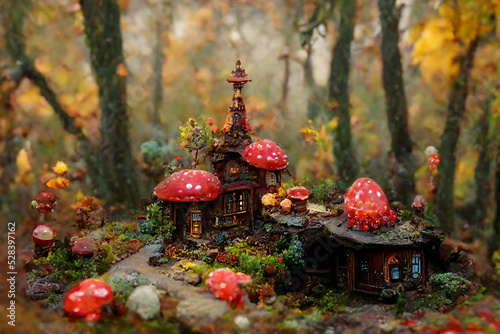 Fantasy or fairy mushroom house