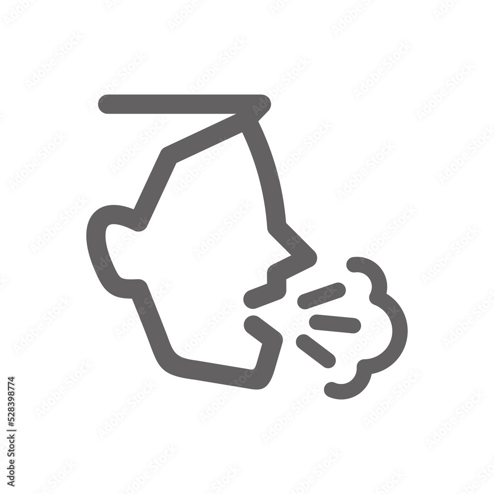 cough icon. Perfect for web design or healthcare applications. Simple vector illustration. cough icon. Perfect for web design or healthcare applications. Simple vector illustration.