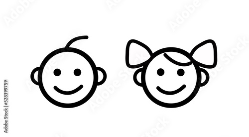 kids icon vector illustration 