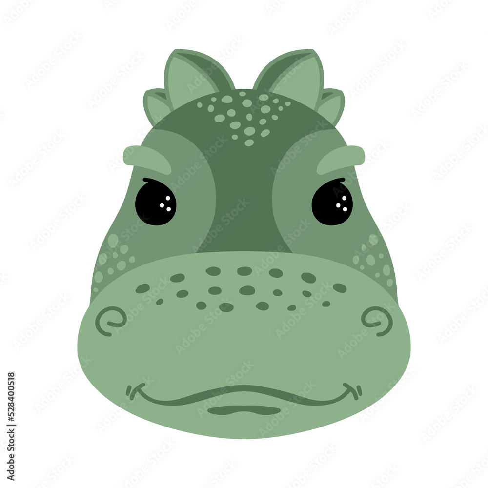Cute little dinosaur. Vector illustration, isolated on a white background. Scandinavian cartoon style flat design. Concept for children print. Cute little dinosaur. Vector illustration, isolated on a white background. Scandinavian cartoon style flat design. Concept for children print.