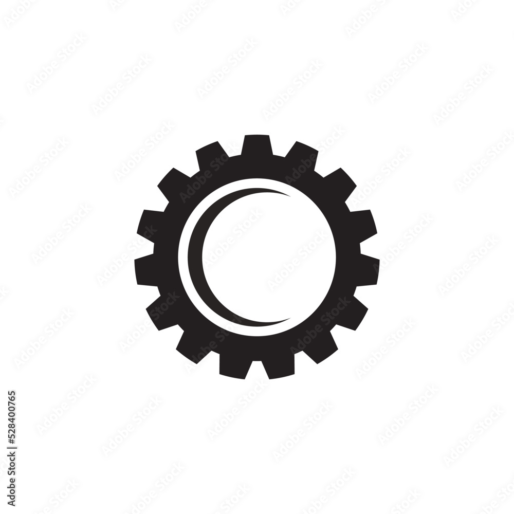 gear logo vector illustration template design